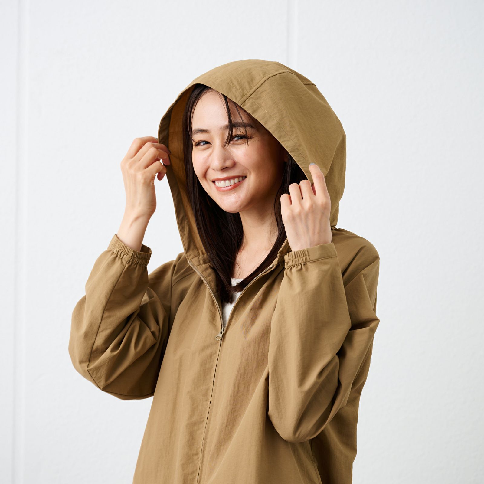 はっ水　ナイロンマウンテンパーカ