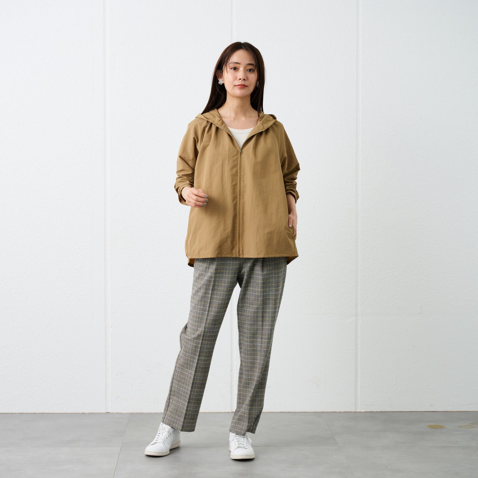 はっ水　ナイロンマウンテンパーカ