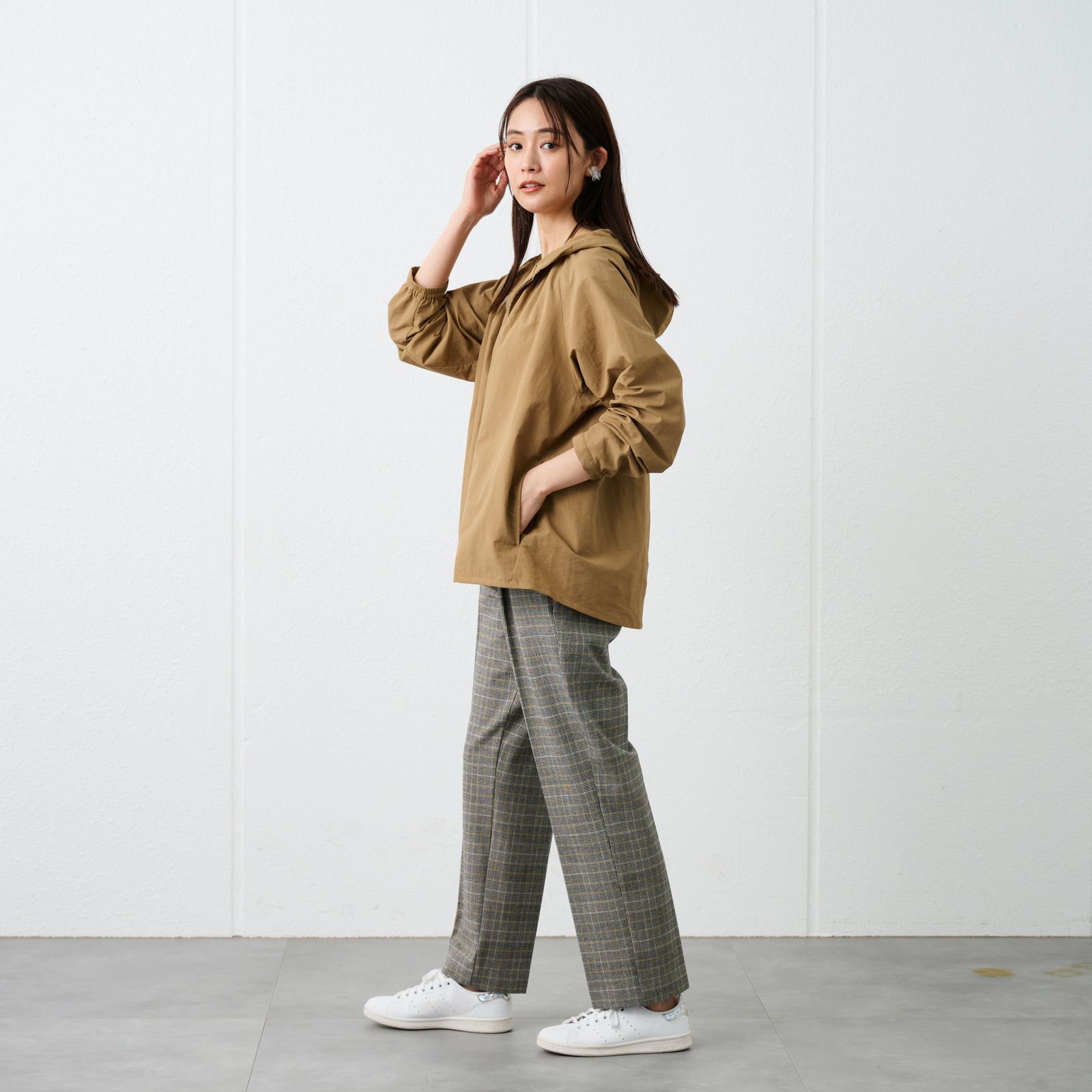 はっ水　ナイロンマウンテンパーカ