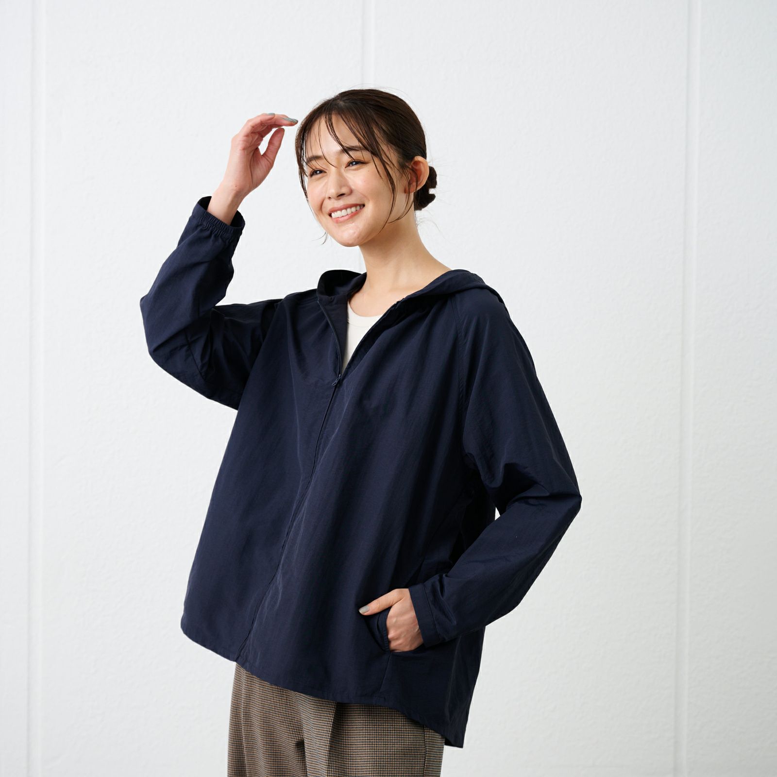 はっ水　ナイロンマウンテンパーカ