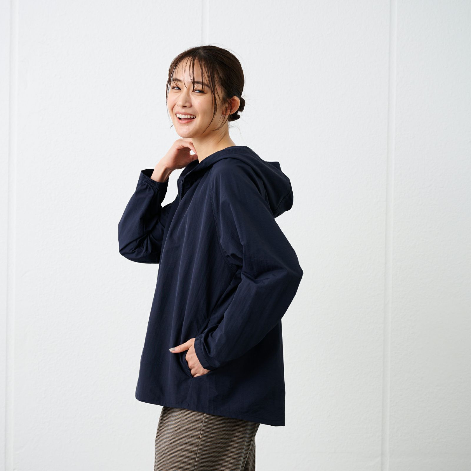 はっ水　ナイロンマウンテンパーカ