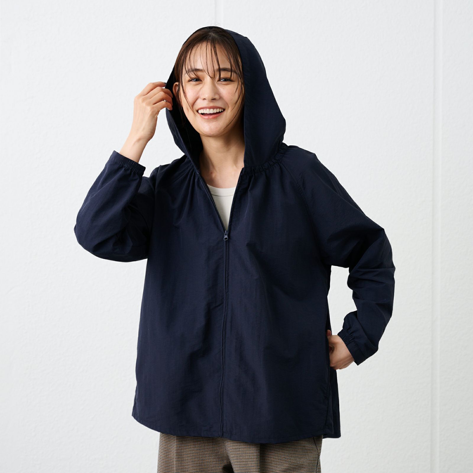 はっ水　ナイロンマウンテンパーカ