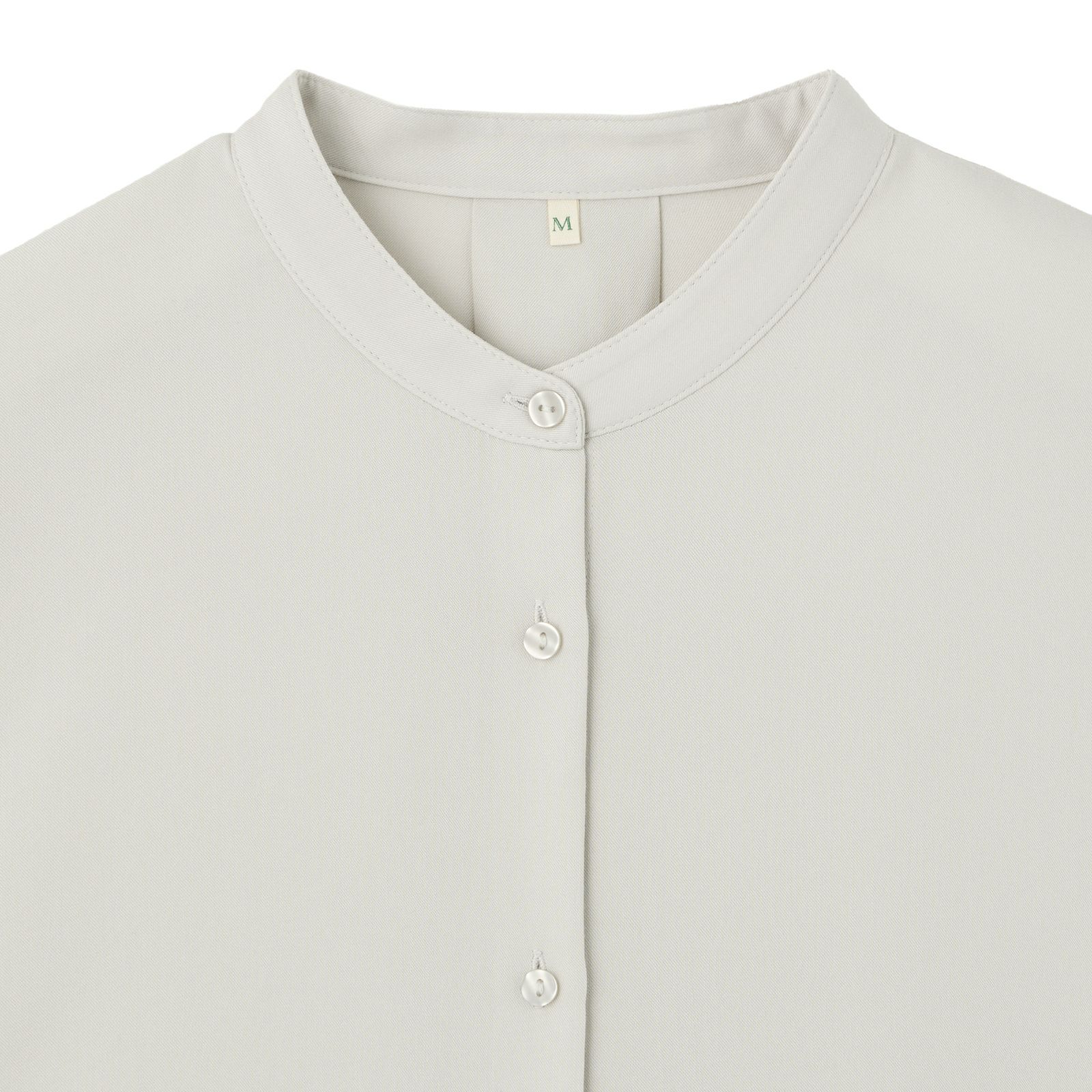 【オルスタ】イージーケア8分袖バンドカラーブラウス