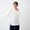 【てまラク】　綿混長袖レギュラーシャツ