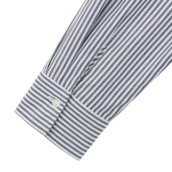 【てまラク】　綿混長袖レギュラーシャツ