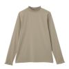 シャーリングネック長袖Tシャツ