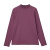 シャーリングネック長袖Tシャツ
