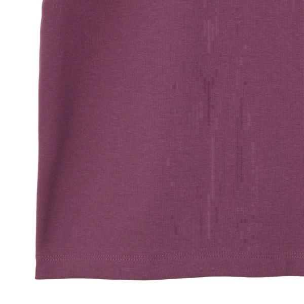 シャーリングネック長袖Tシャツ