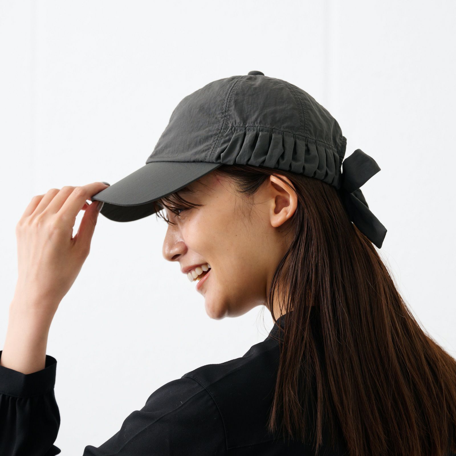 ギャザーキャップ