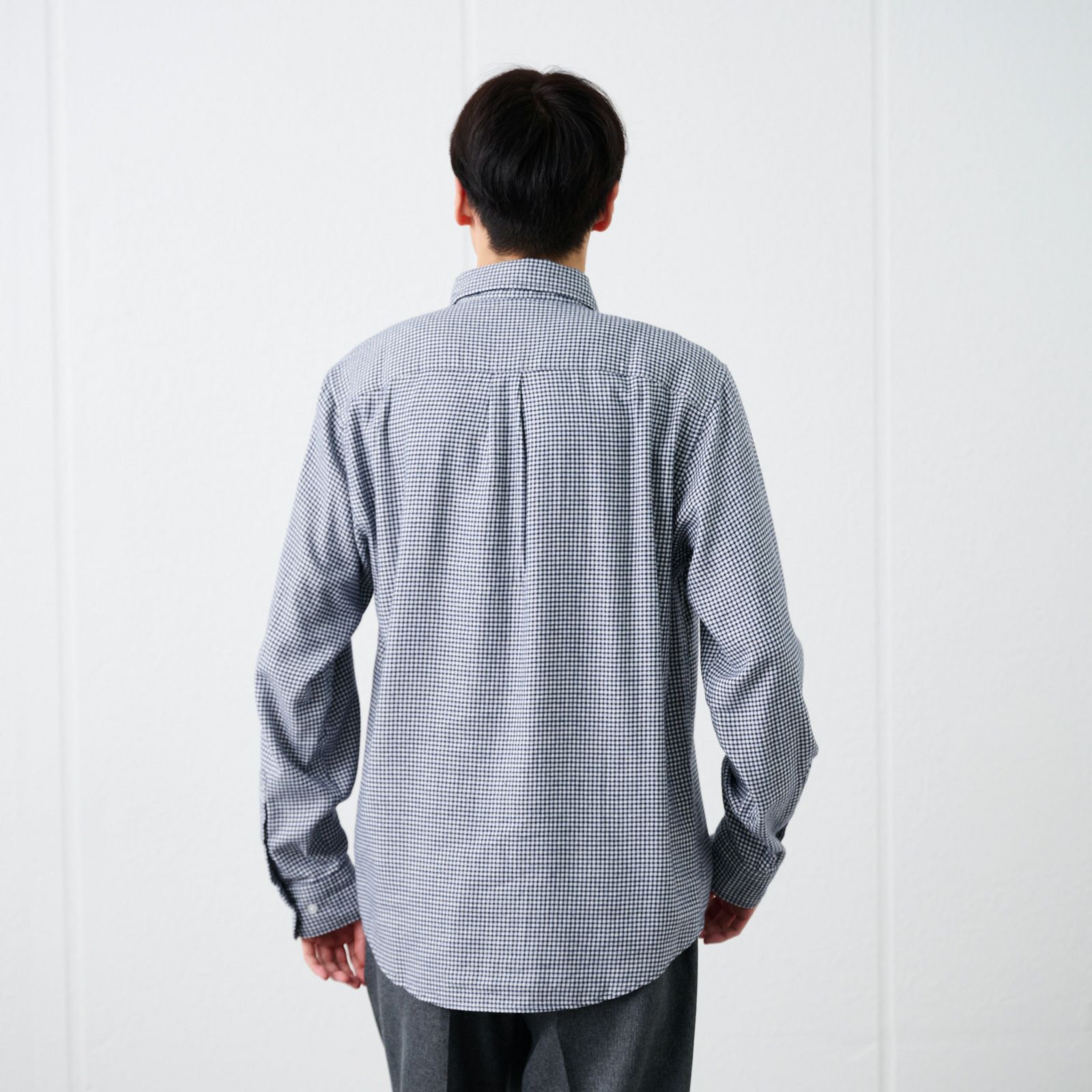 【てまラク】フランネルボタンダウンシャツ