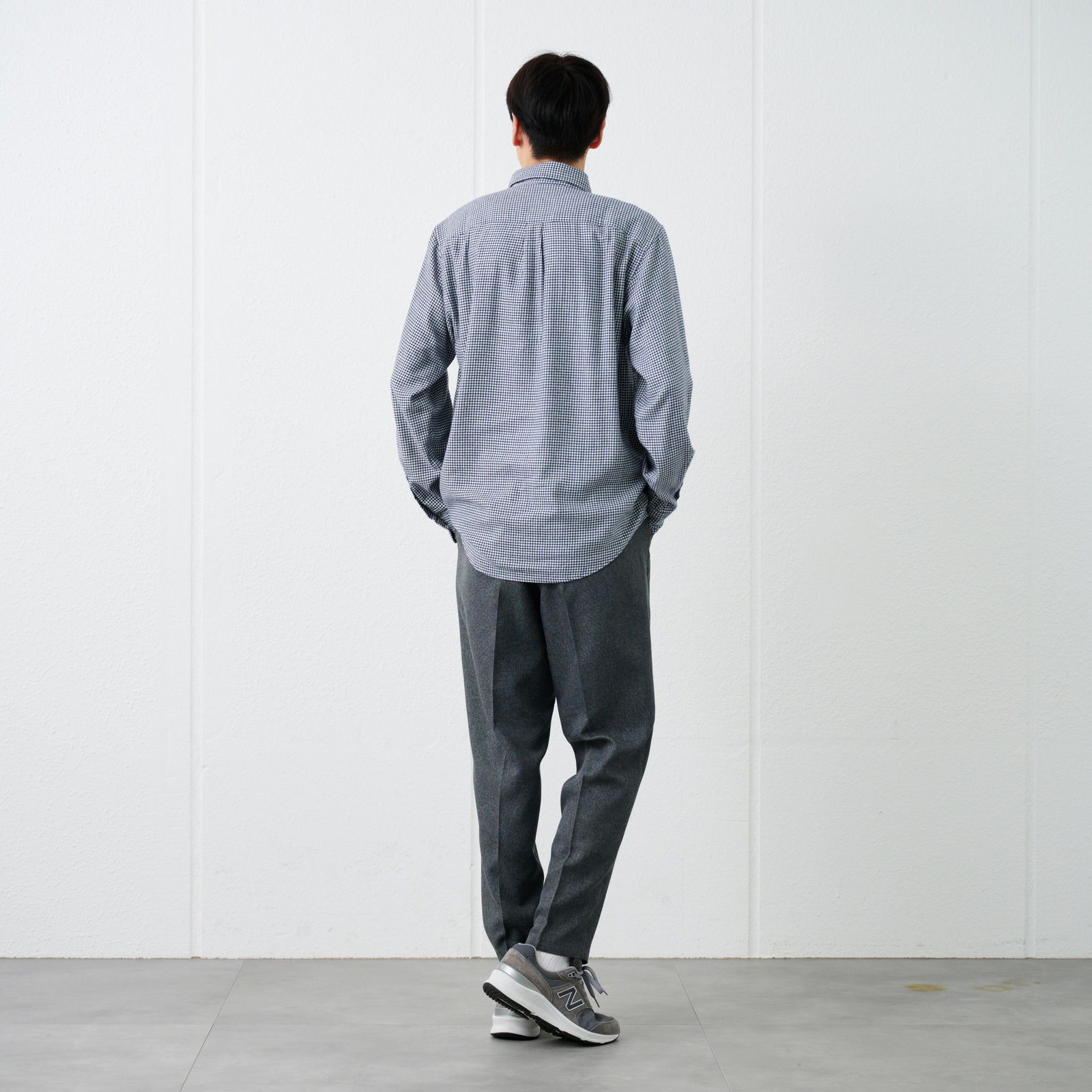 【てまラク】フランネルボタンダウンシャツ