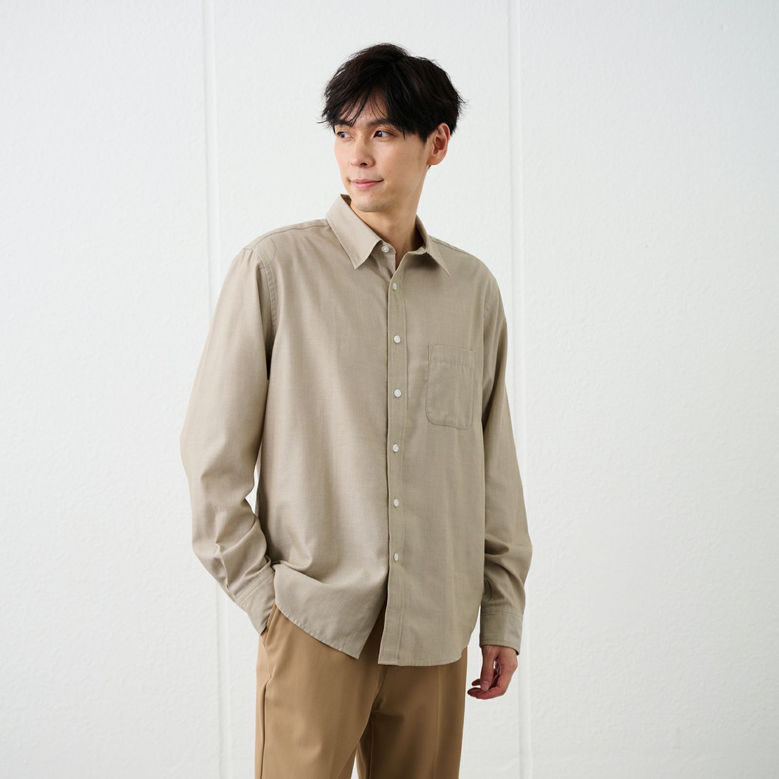 【てまラク】ツイルシャツ