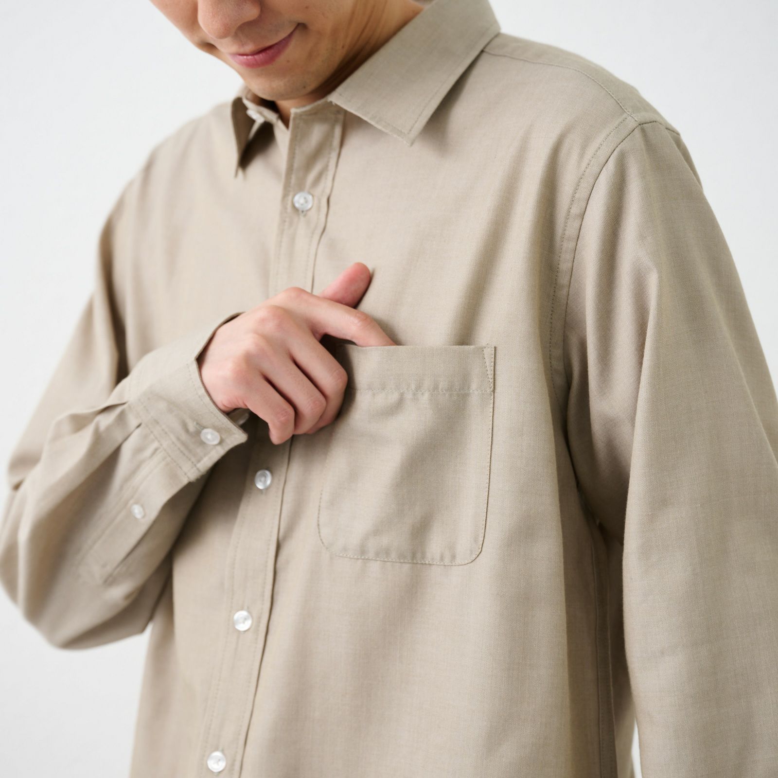 【てまラク】ツイルシャツ