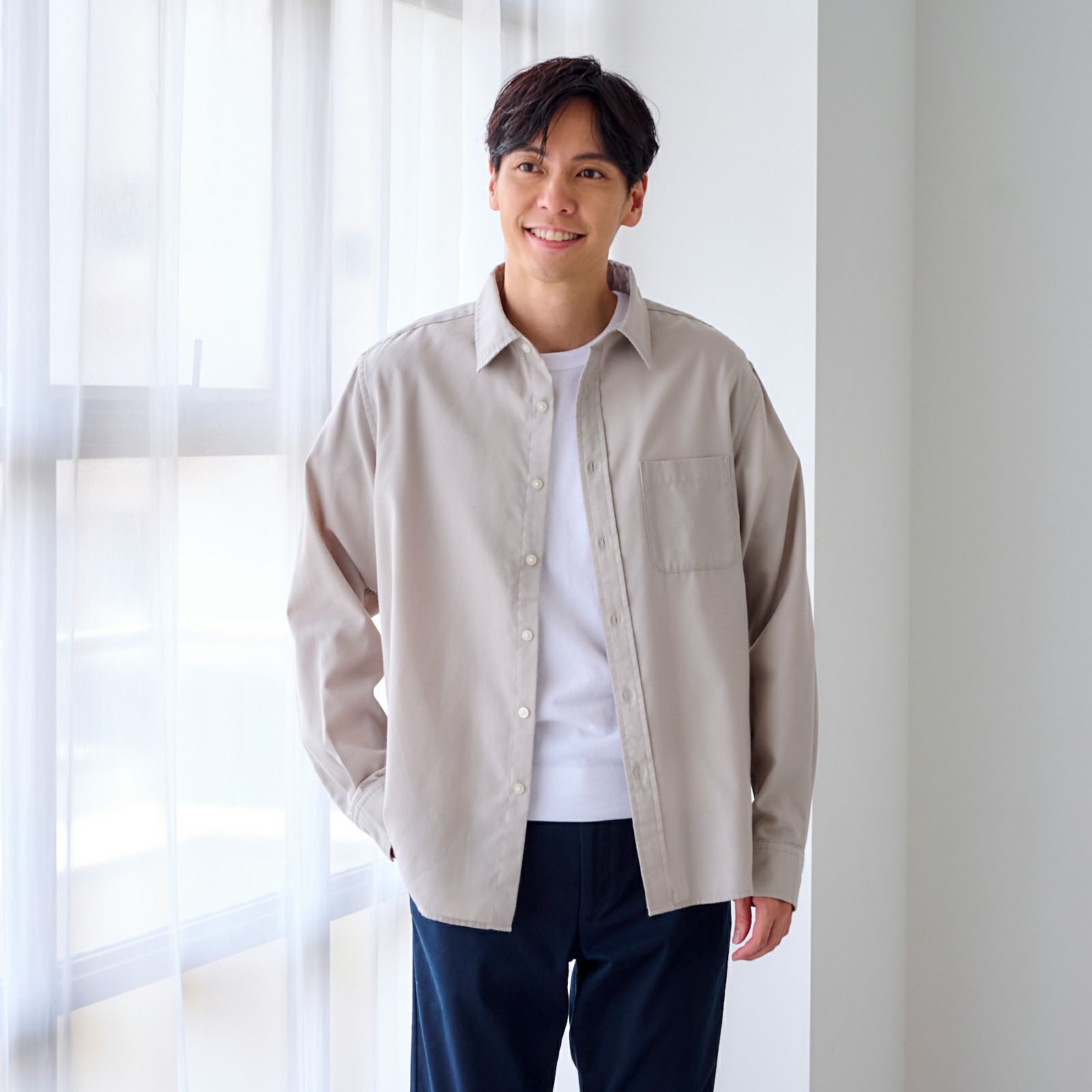 【てまラク】ツイルシャツ