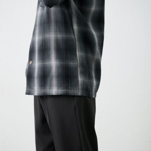 【てまラク】フランネルオーバーシャツ