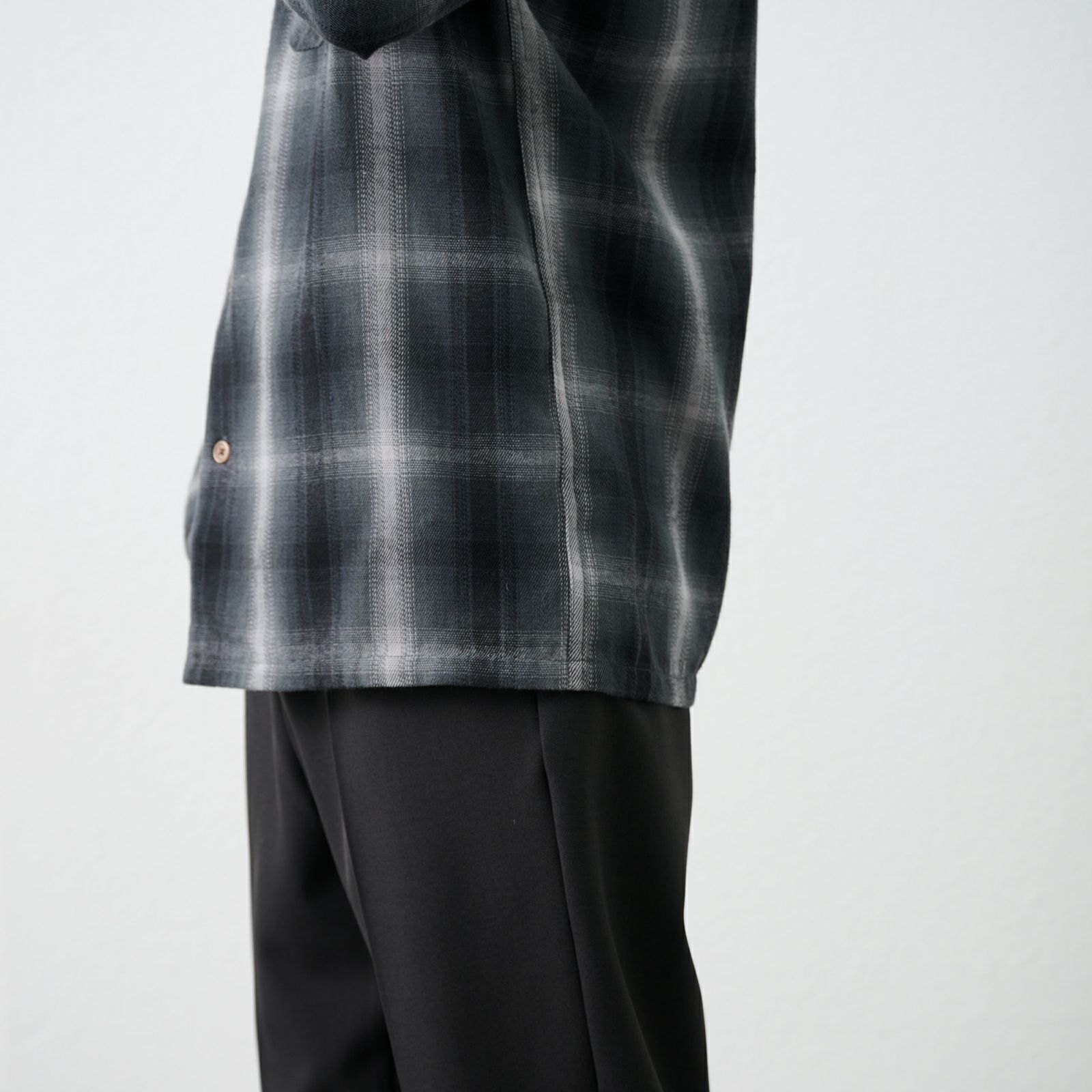 【てまラク】フランネルオーバーシャツ