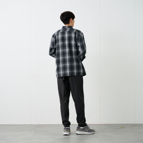 【てまラク】フランネルオーバーシャツ