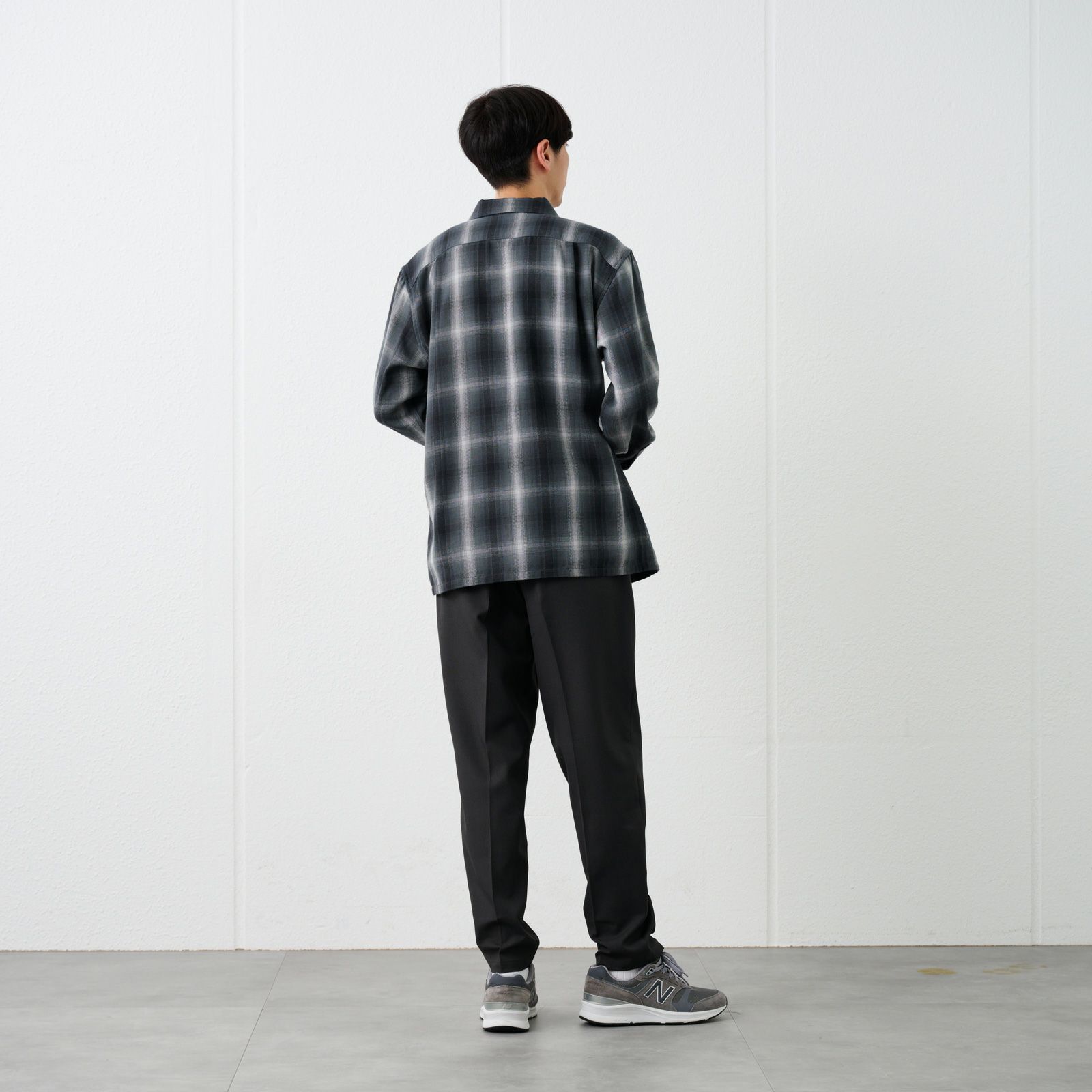 【てまラク】フランネルオーバーシャツ