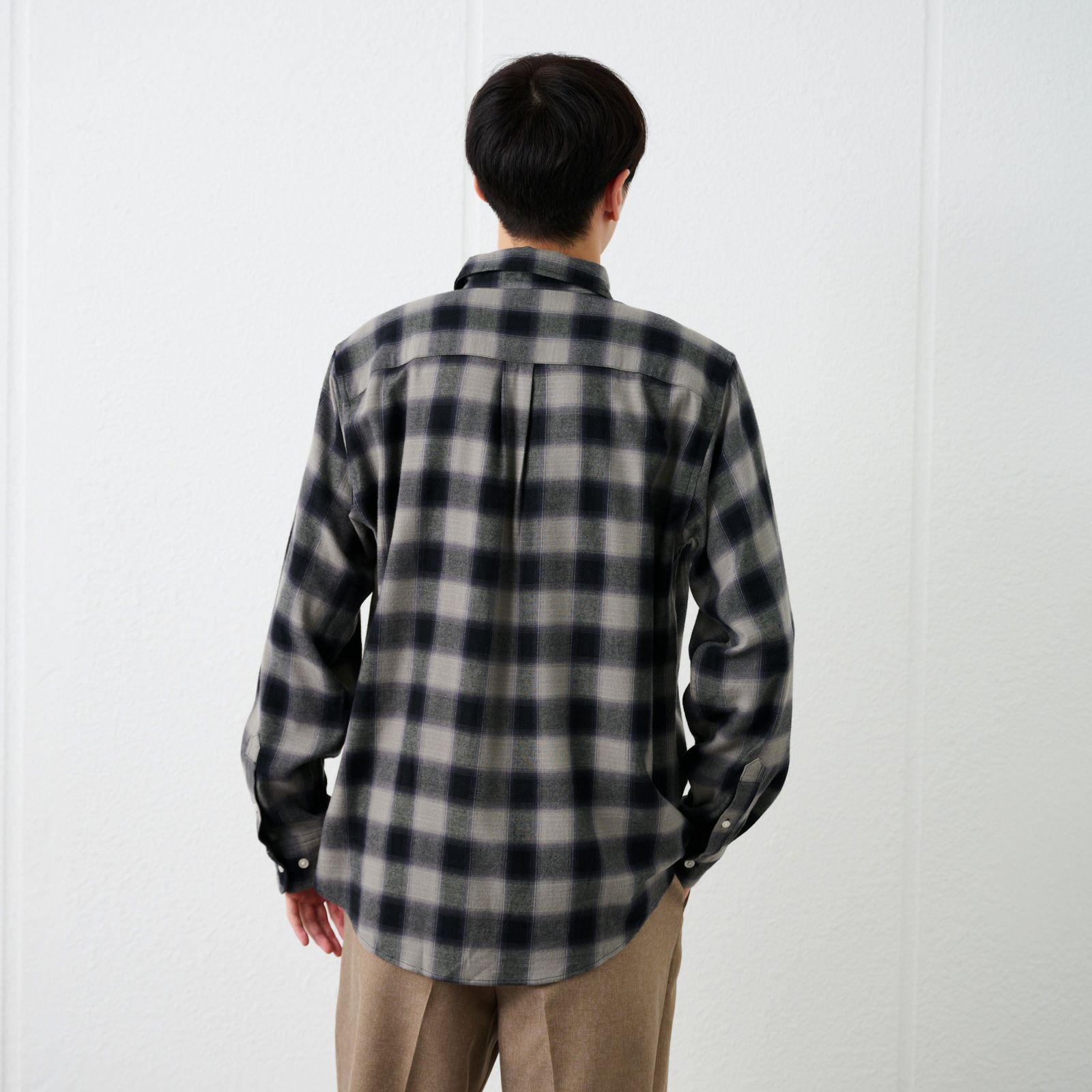 【てまラク】フランネルシャツ