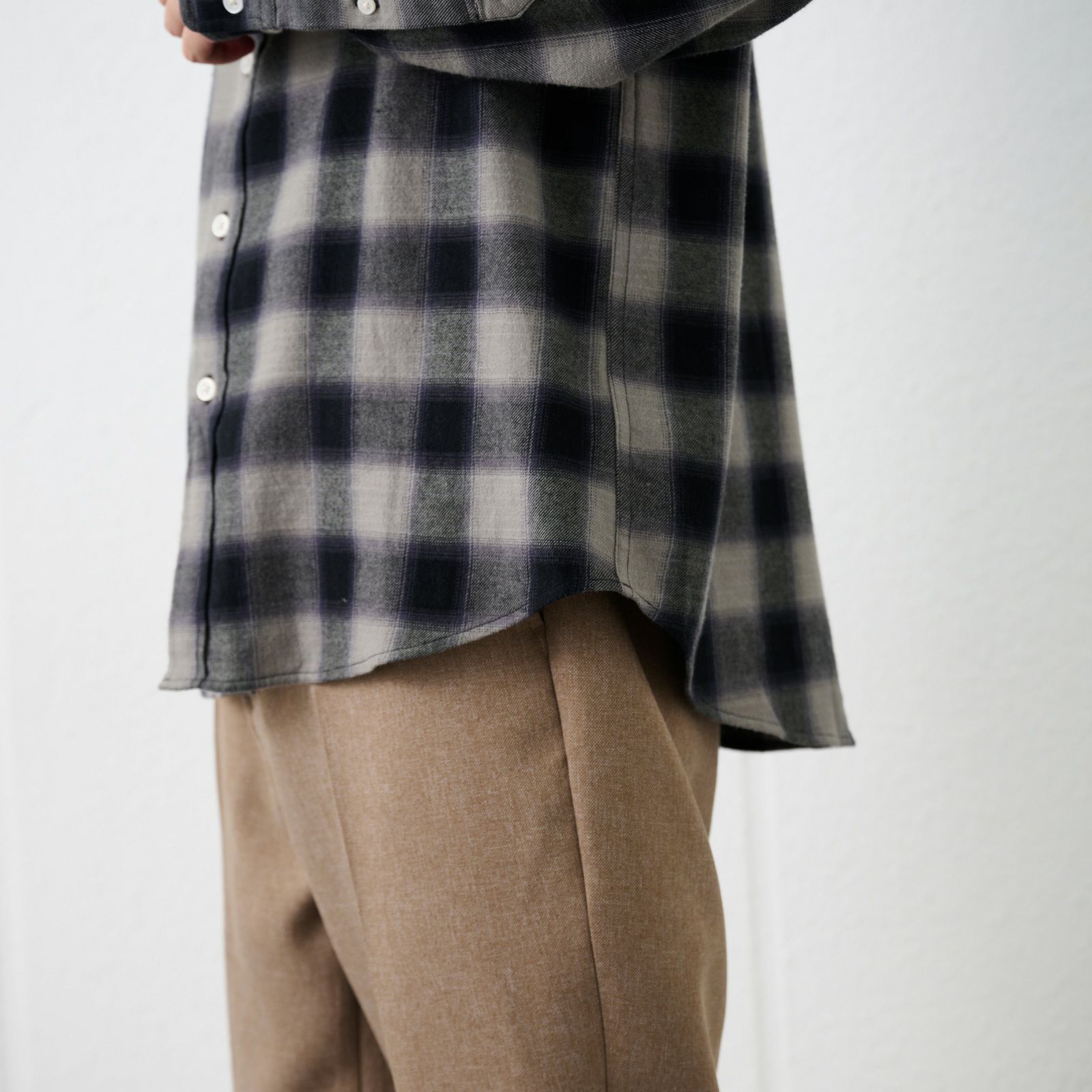 【てまラク】フランネルシャツ