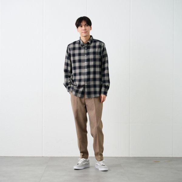 【てまラク】フランネルシャツ