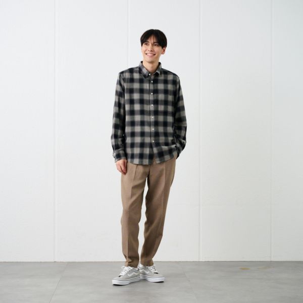 【てまラク】フランネルシャツ