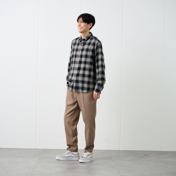 【てまラク】フランネルシャツ
