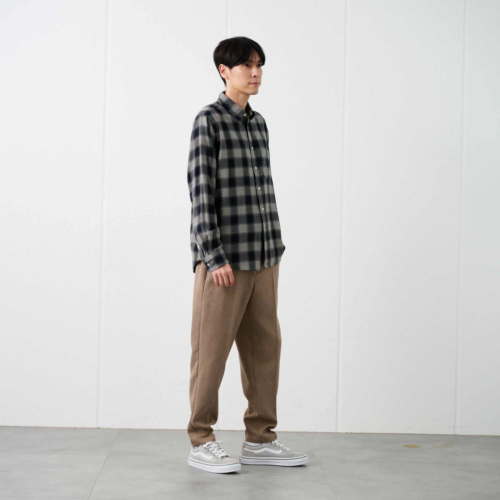 【てまラク】フランネルシャツ