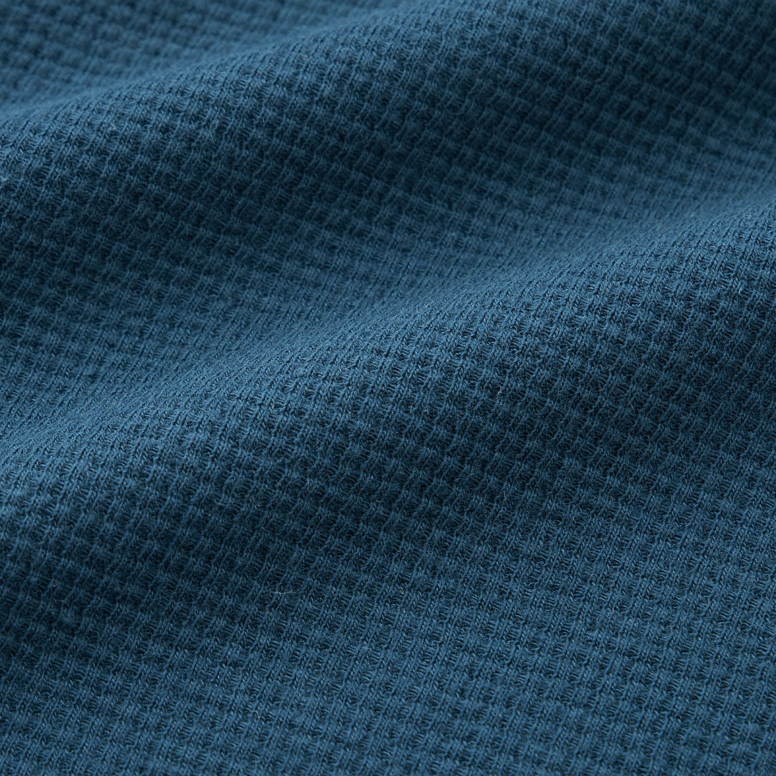 ワッフル　クルーネック長袖Ｔシャツ