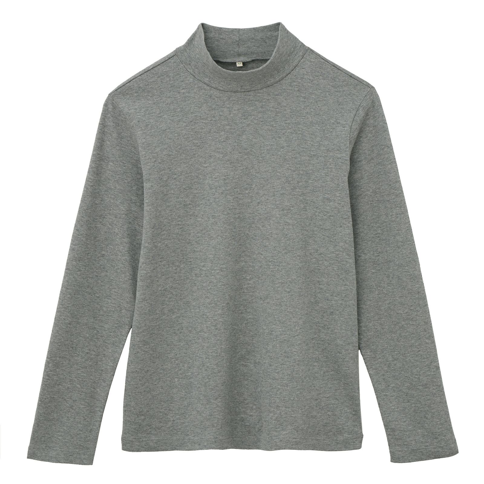 コットン１００起毛　ハイネック長袖Tシャツ