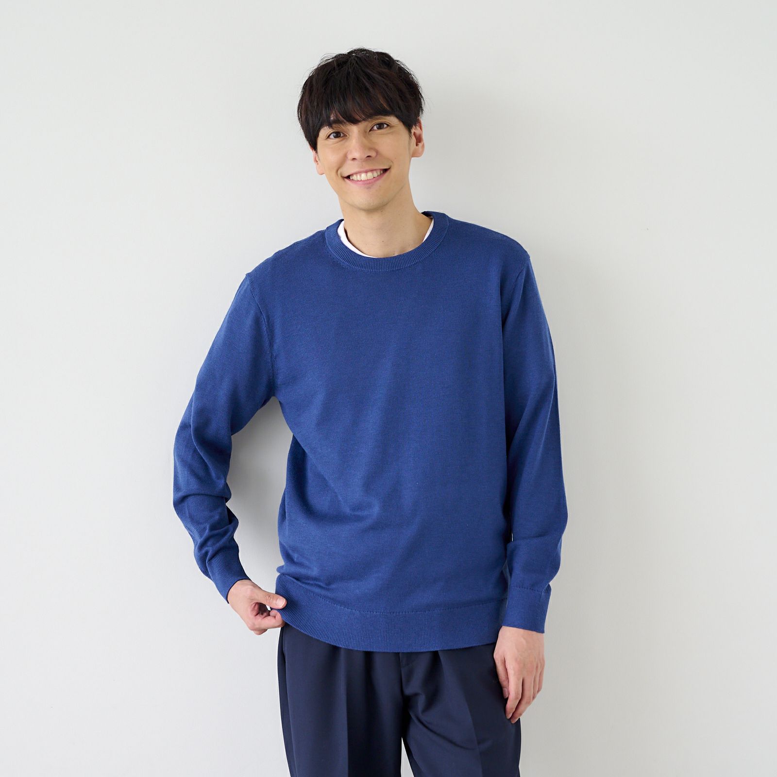 ハイゲージ　クルーネックプルオーバー