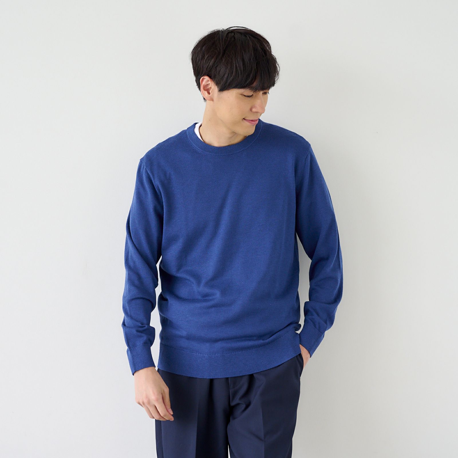 ハイゲージ　クルーネックプルオーバー