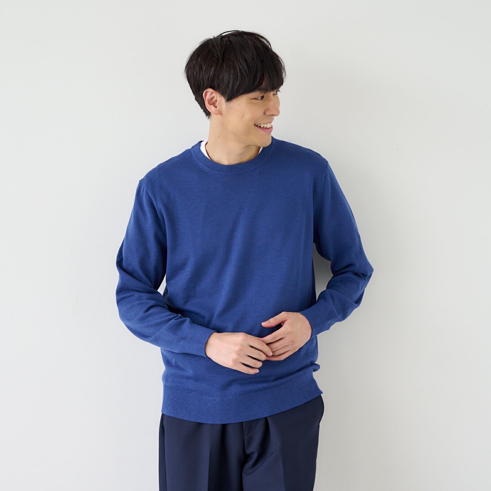 ハイゲージ　クルーネックプルオーバー