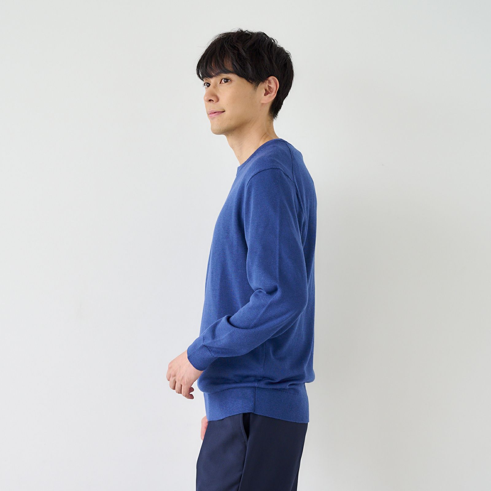 ハイゲージ　クルーネックプルオーバー