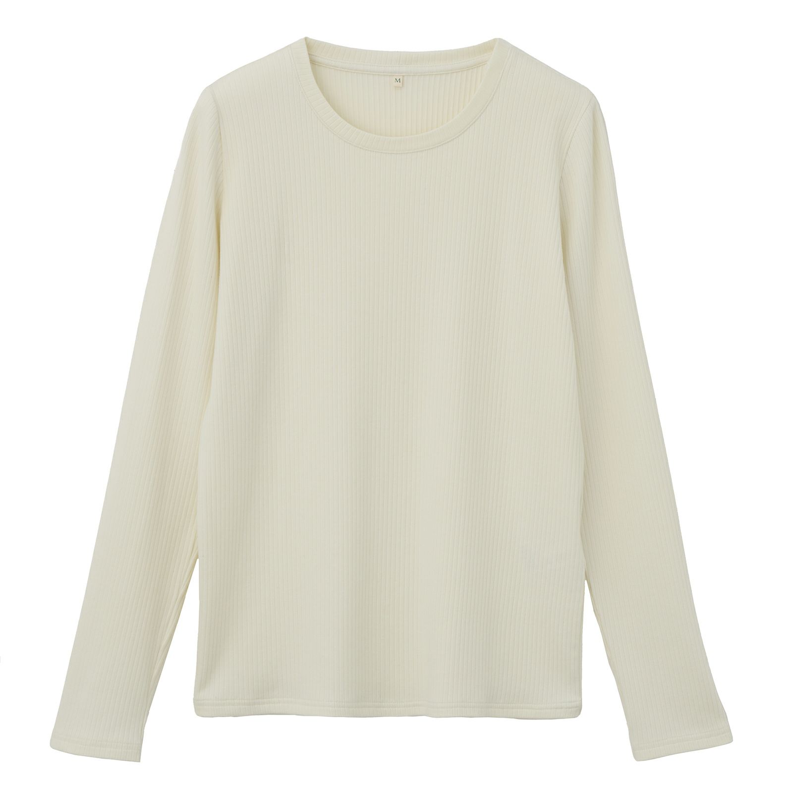 ピースフィットウォーム　うるおい加工クルーネック長袖Tシャツ