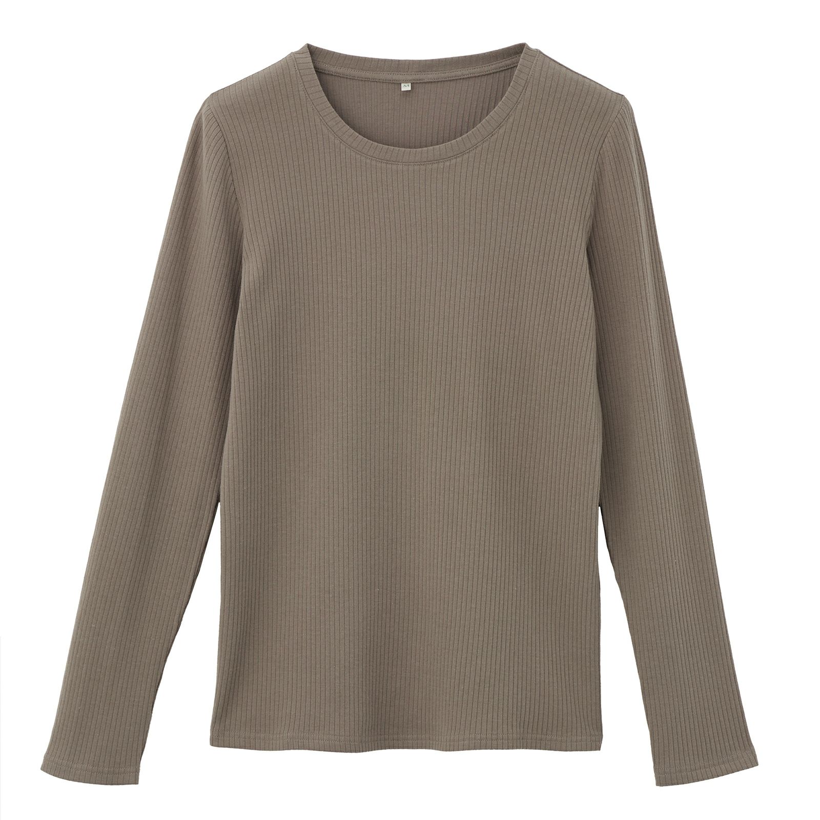 ピースフィットウォーム　うるおい加工クルーネック長袖Tシャツ