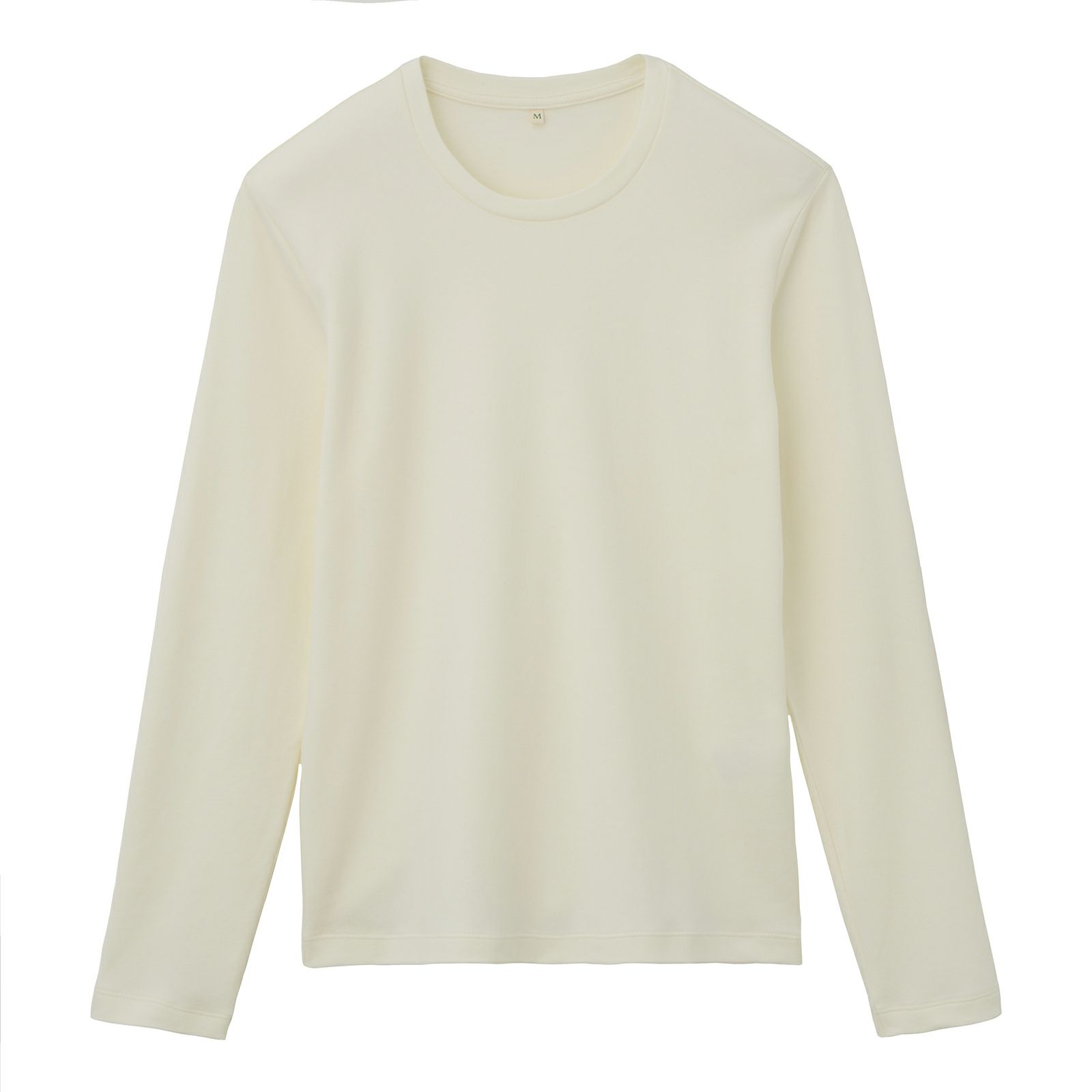 コットン１００起毛　クルーネック長袖Tシャツ