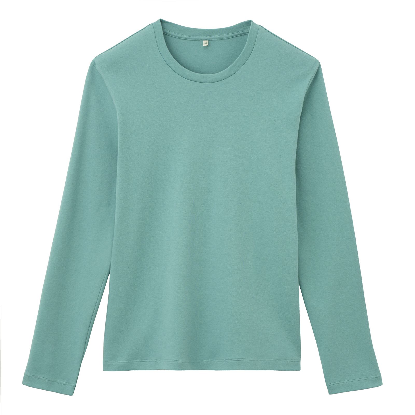 コットン１００起毛　クルーネック長袖Tシャツ