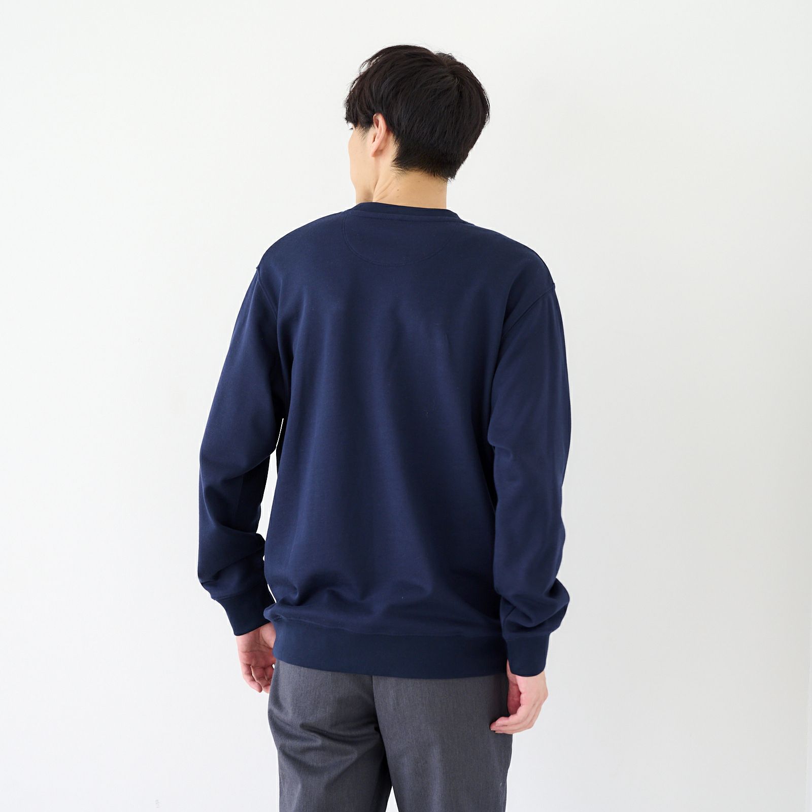 シルキーコットン　裏毛スウェットクループルオーバー