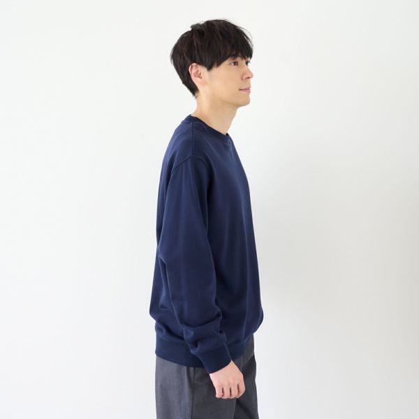 シルキーコットン　裏毛スウェットクループルオーバー
