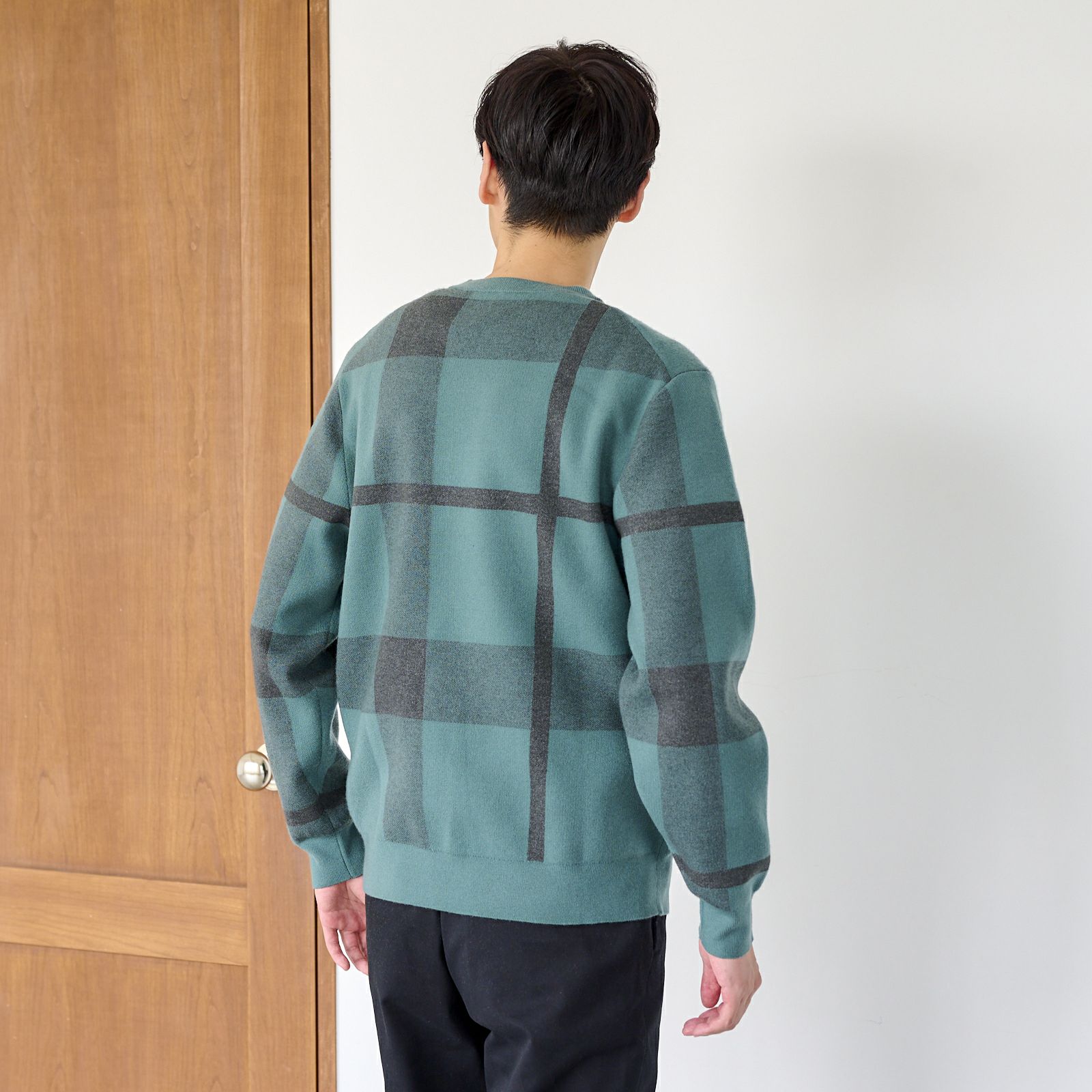 スウェットライク　プルオーバークロスチェック