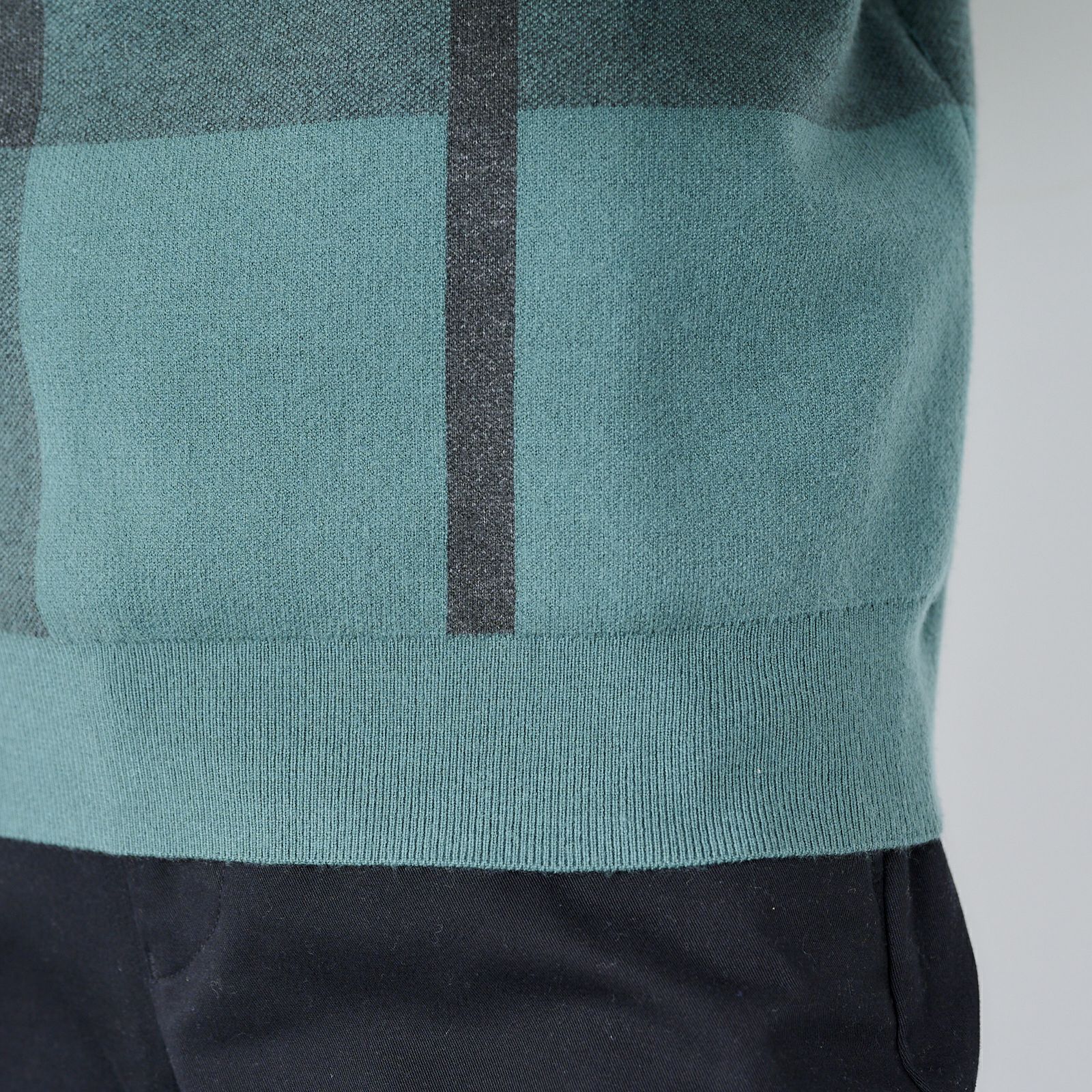 スウェットライク　プルオーバークロスチェック