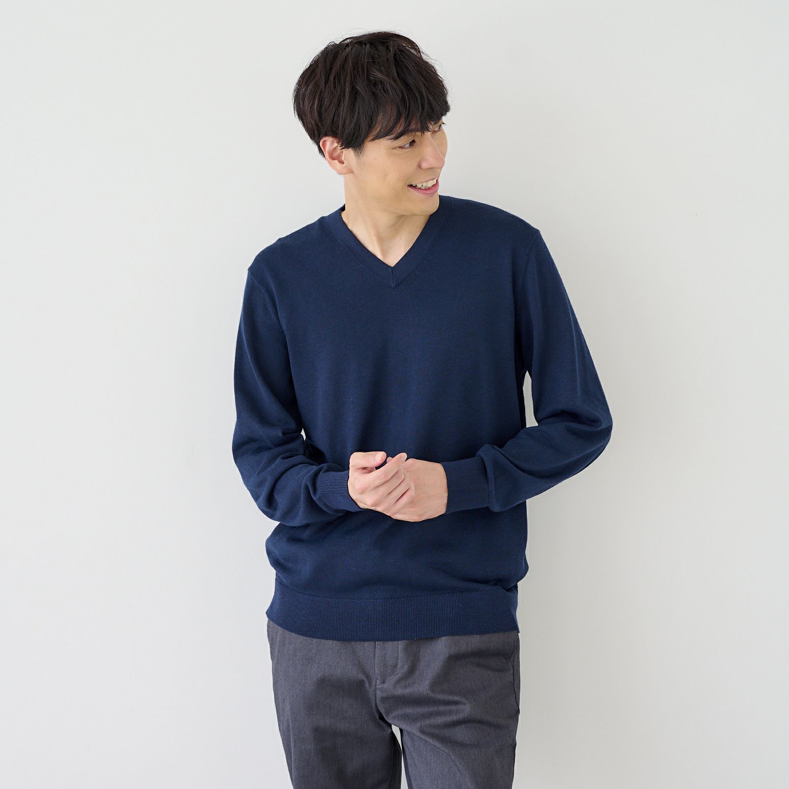 ハイゲージ　Ｖネックプルオーバー