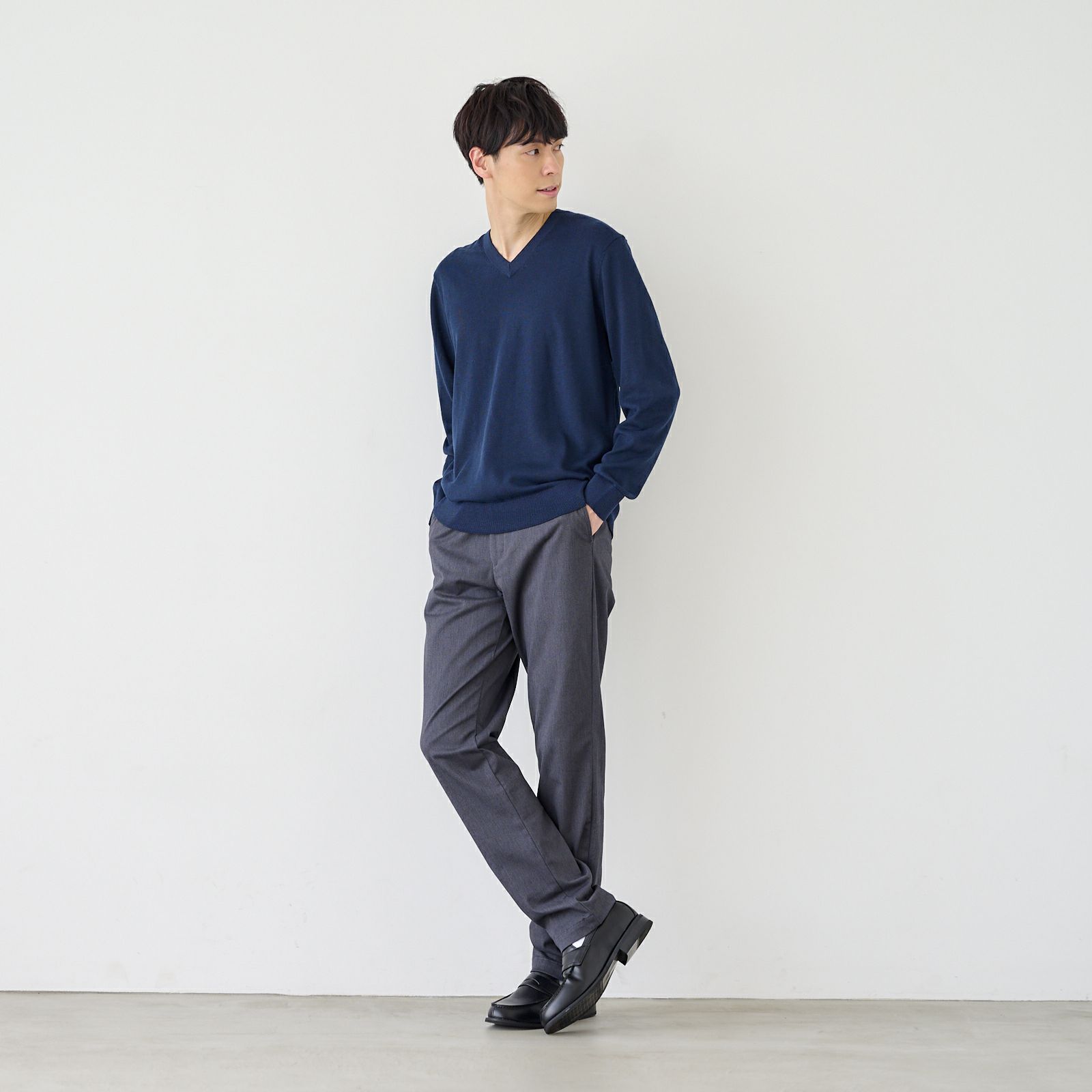 ハイゲージ　Ｖネックプルオーバー