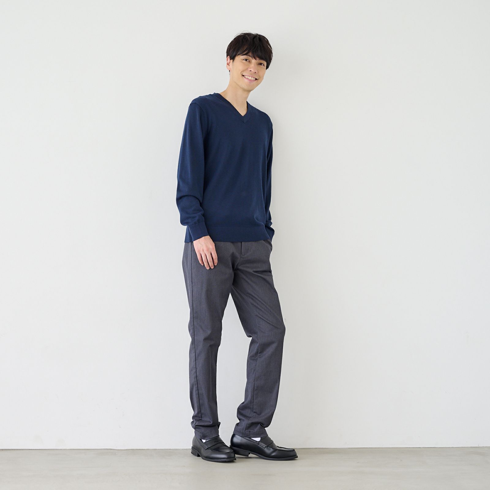 ハイゲージ　Ｖネックプルオーバー