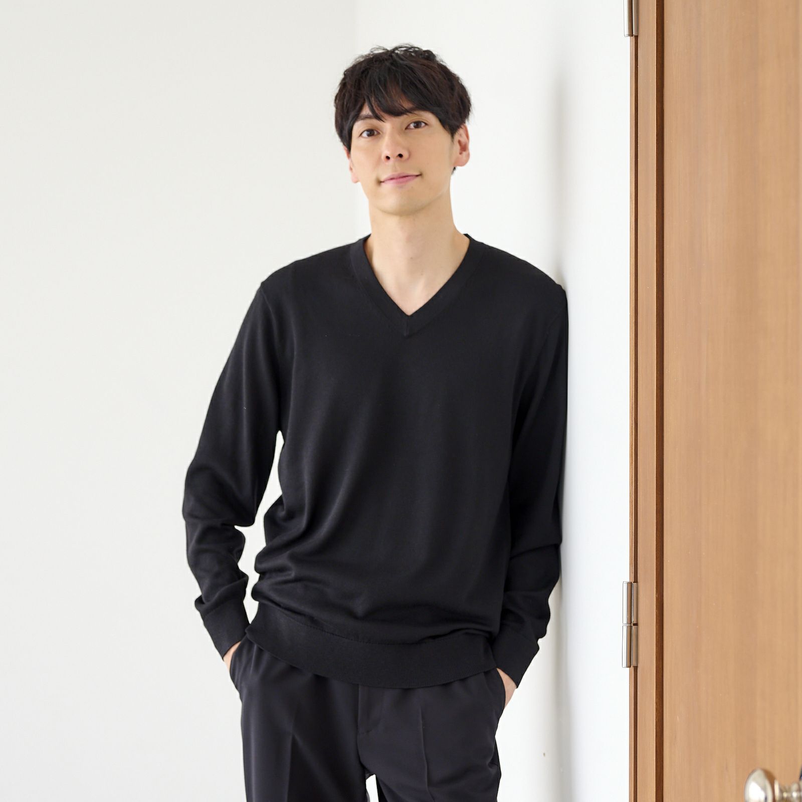 ハイゲージ　Ｖネックプルオーバー