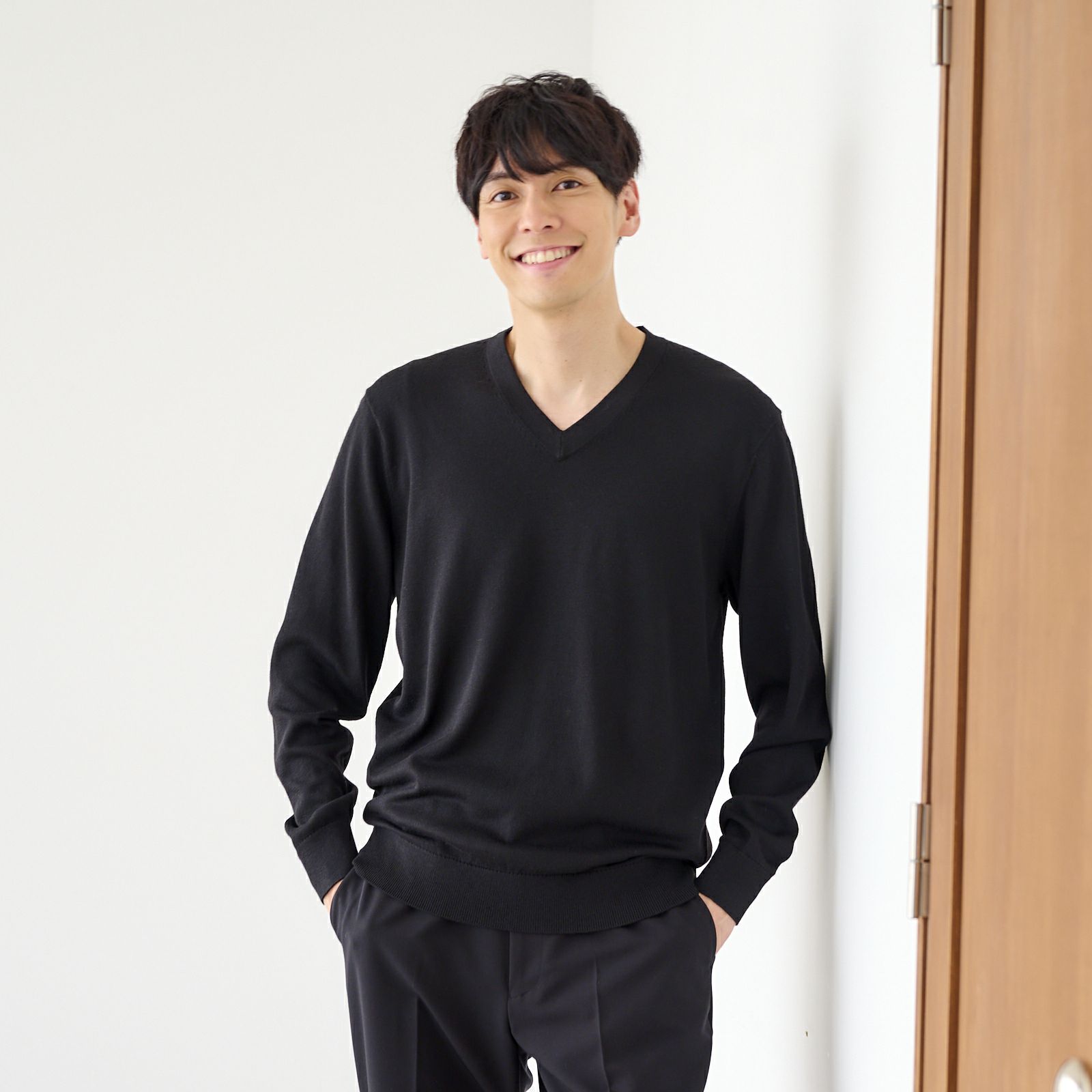 ハイゲージ　Ｖネックプルオーバー