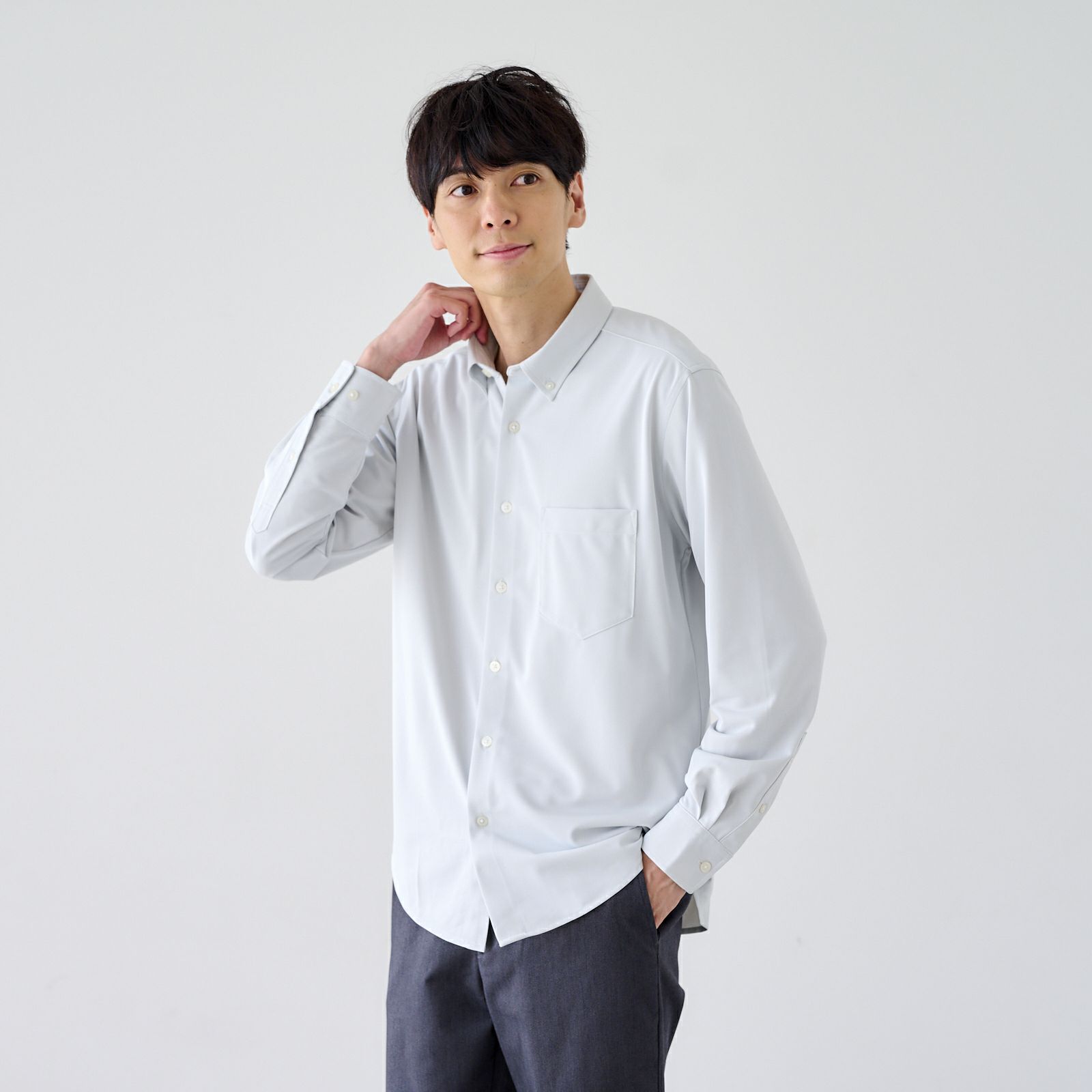 【オルスタ】イージーボタンダウンシャツ