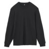 コットン起毛　クルーネック長袖Tシャツ