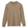 コットン起毛　クルーネック長袖Tシャツ